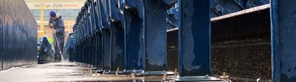 Power Washing Stadium